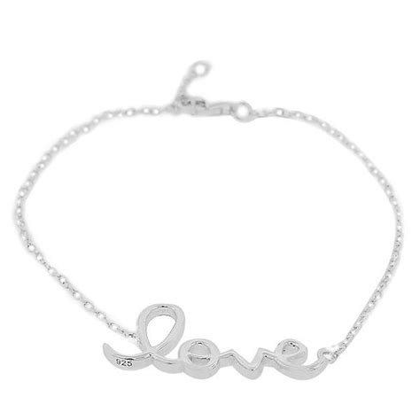 sterling silver love bracelet